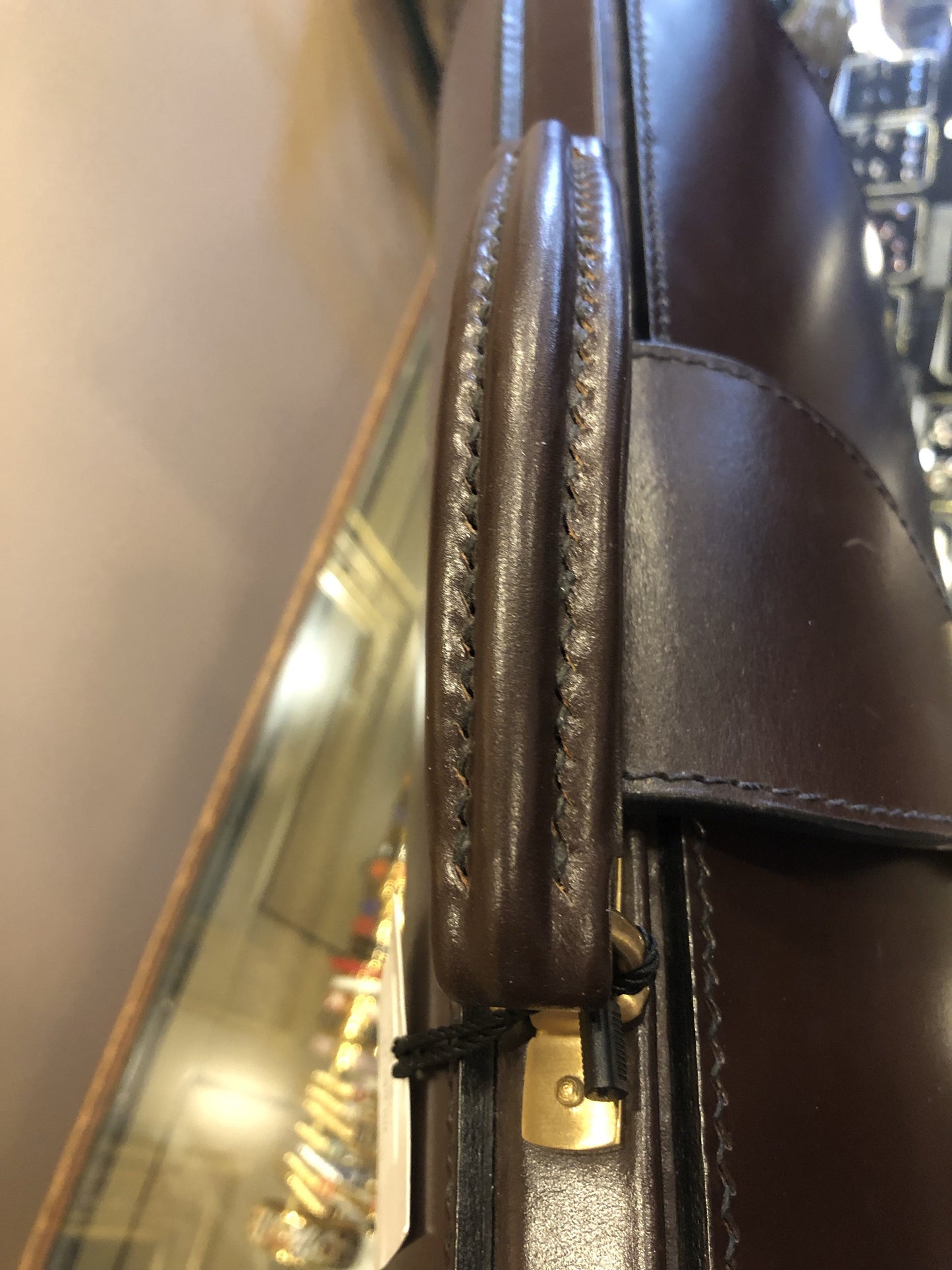 Sterling & Burke Top Frame Briefcase in Havana-Business Bags-Sterling-and-Burke