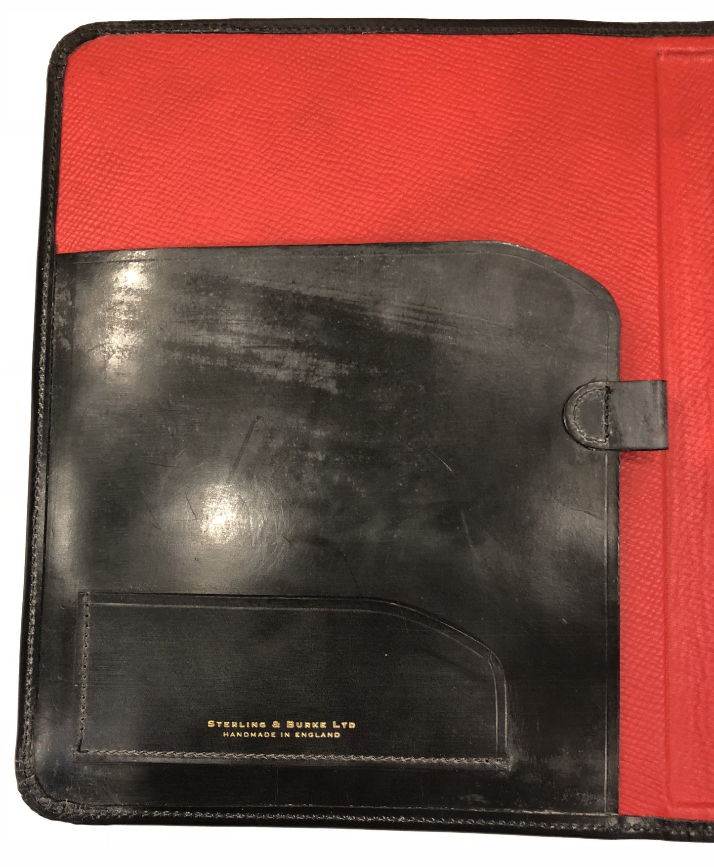 Hand Stitched Pad Cover | English Bridle Hide | Black | Made in England | Sterling and Burke-Pad Cover-Sterling-and-Burke