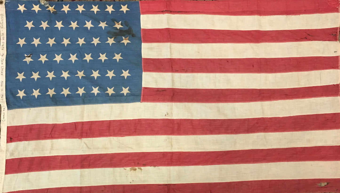 46 Star Flag | 54.5" x 33.5"-Vintage Flag-Sterling-and-Burke