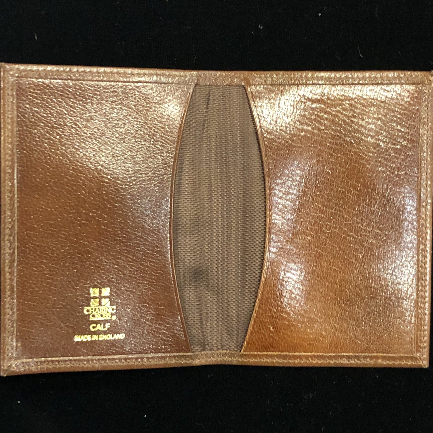 Charing Cross Fold Over Card Holder | Smooth Calf Leather | Made in England | Sterling and Burke-Business Card Case-Sterling-and-Burke