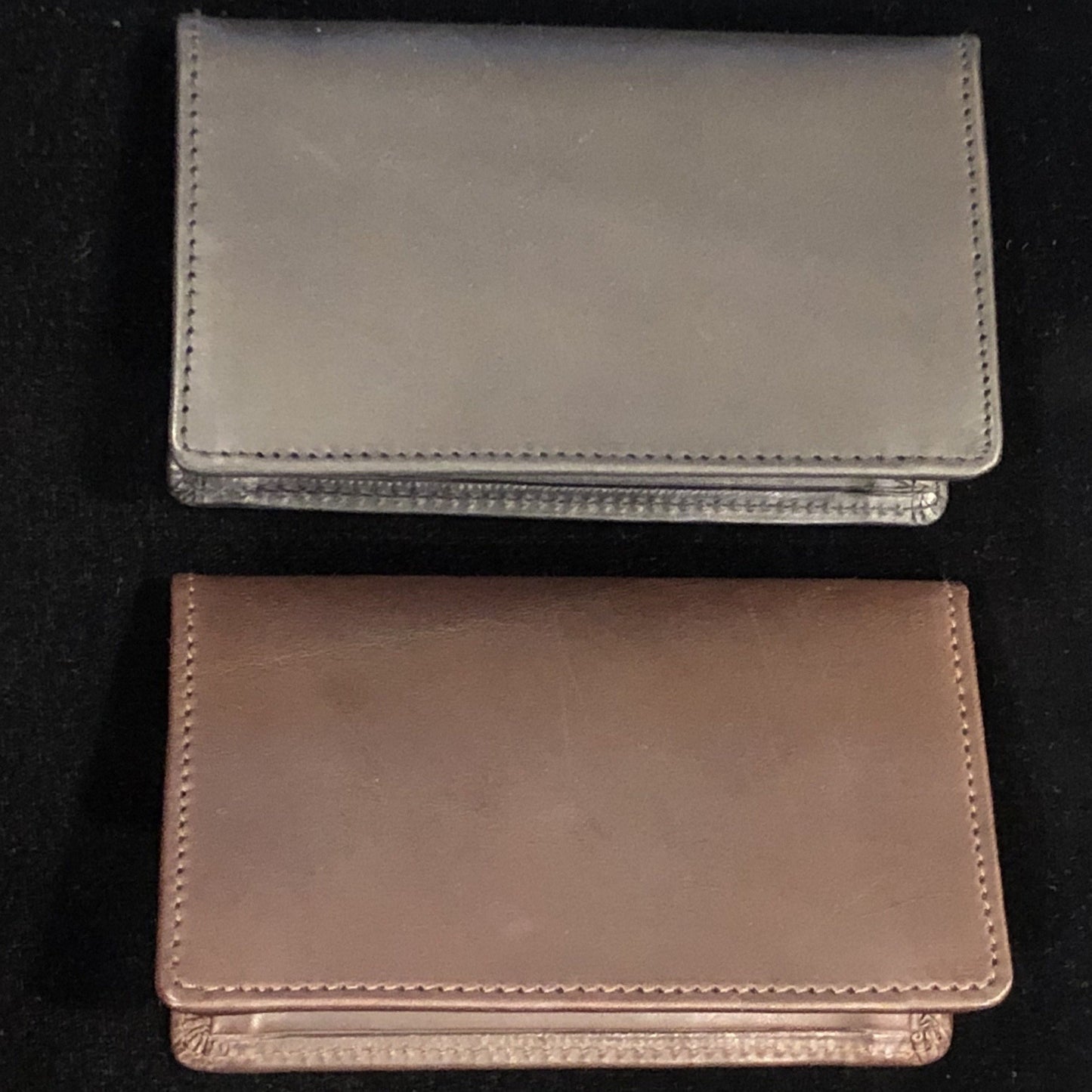 Gusseted Card Case | Business Card Case with 4 Interior Pockets | Smooth Calf Leather | Silk Lining | Made in England | Sterling and Burke-Business Card Case-Sterling-and-Burke