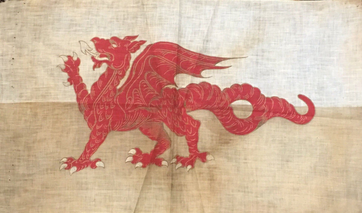 The Red Dragon | Vintage Flag | 28 by 16.5 Inches-Vintage Flag-Sterling-and-Burke