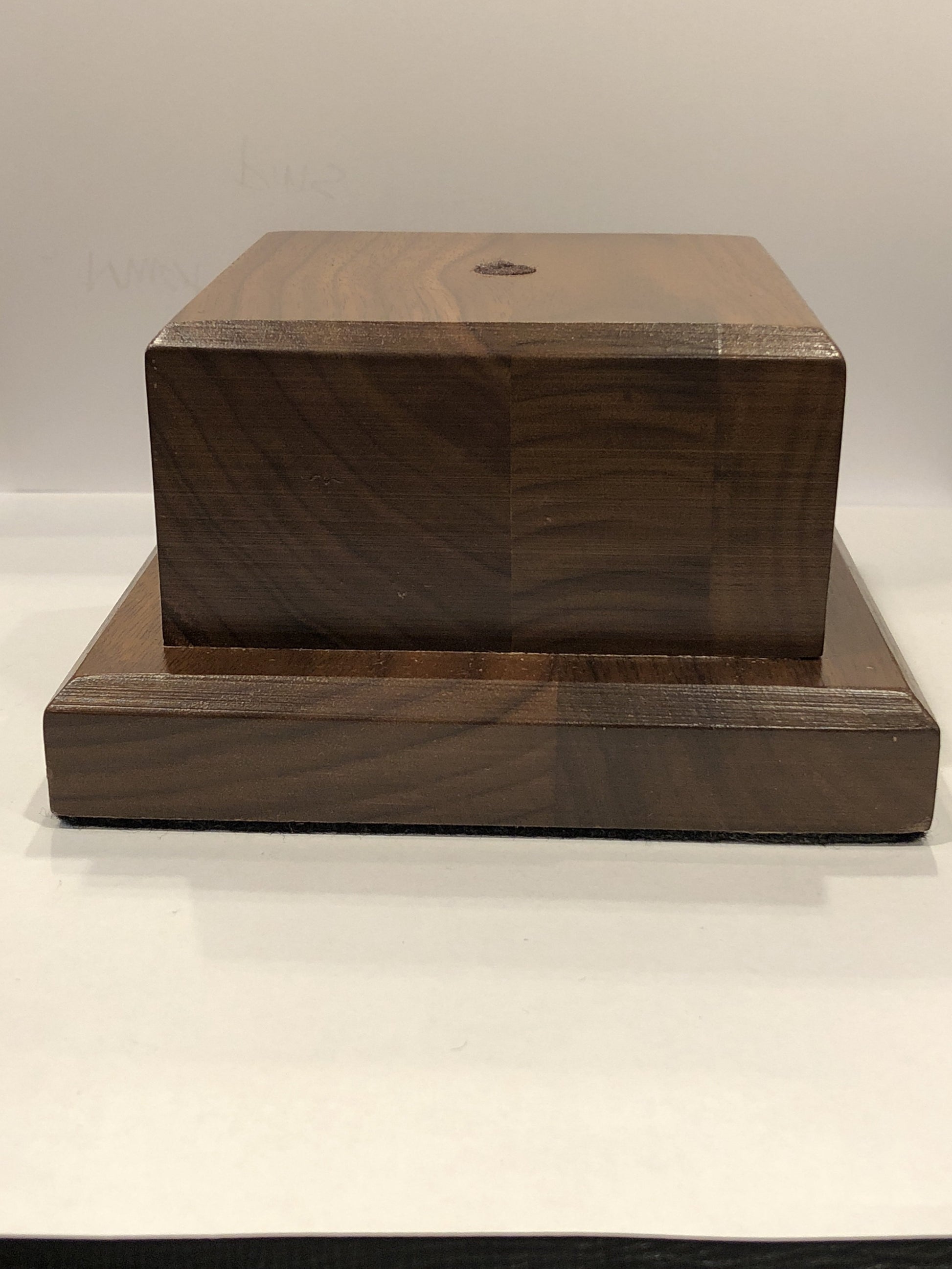 Wooden Base | 4.5 by 4.5 by 2.5 Inches-Corporate Gifts-Sterling-and-Burke