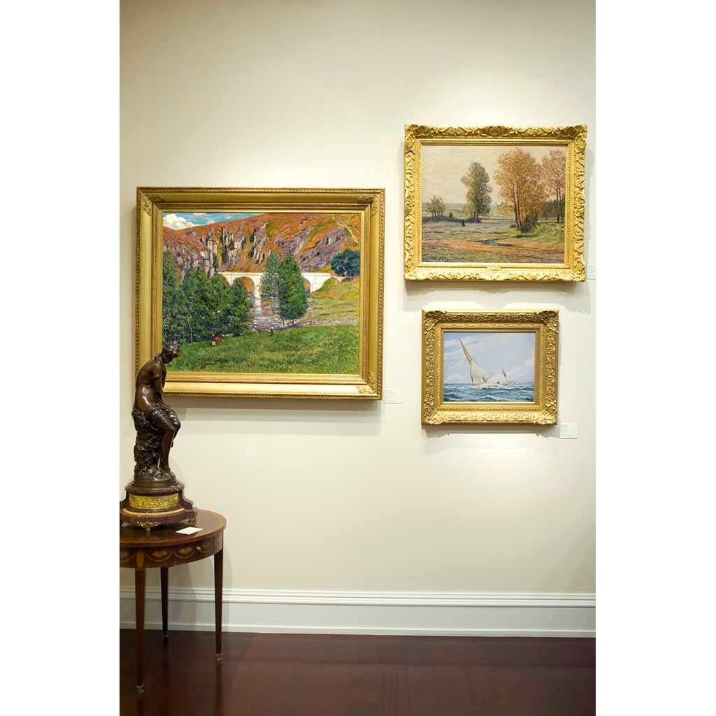 Antique Oil Painting | The First Two Home by John Bentham Dinsdale | 22.5 by 26.5 Inches-Oil Painting-Sterling-and-Burke