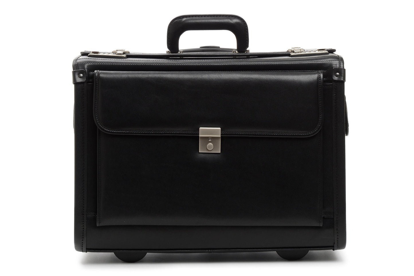 Mobilemax Wheeled Leather Catalog Case | Leather Wheeled Trial Bag-Catalog Case-Sterling-and-Burke