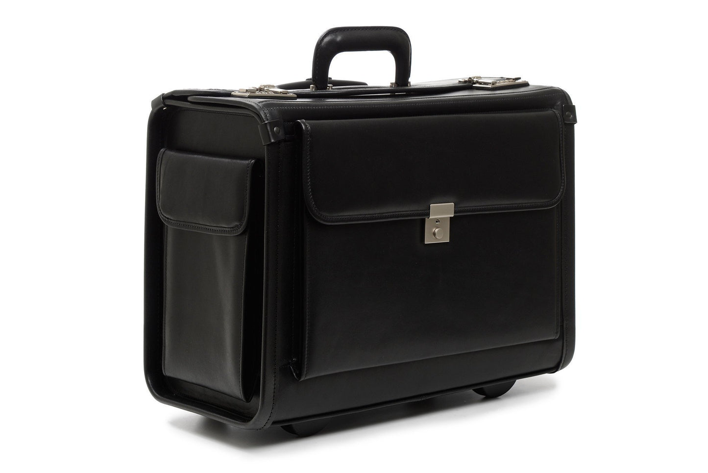 Mobilemax Wheeled Leather Catalog Case | Leather Wheeled Trial Bag-Catalog Case-Sterling-and-Burke