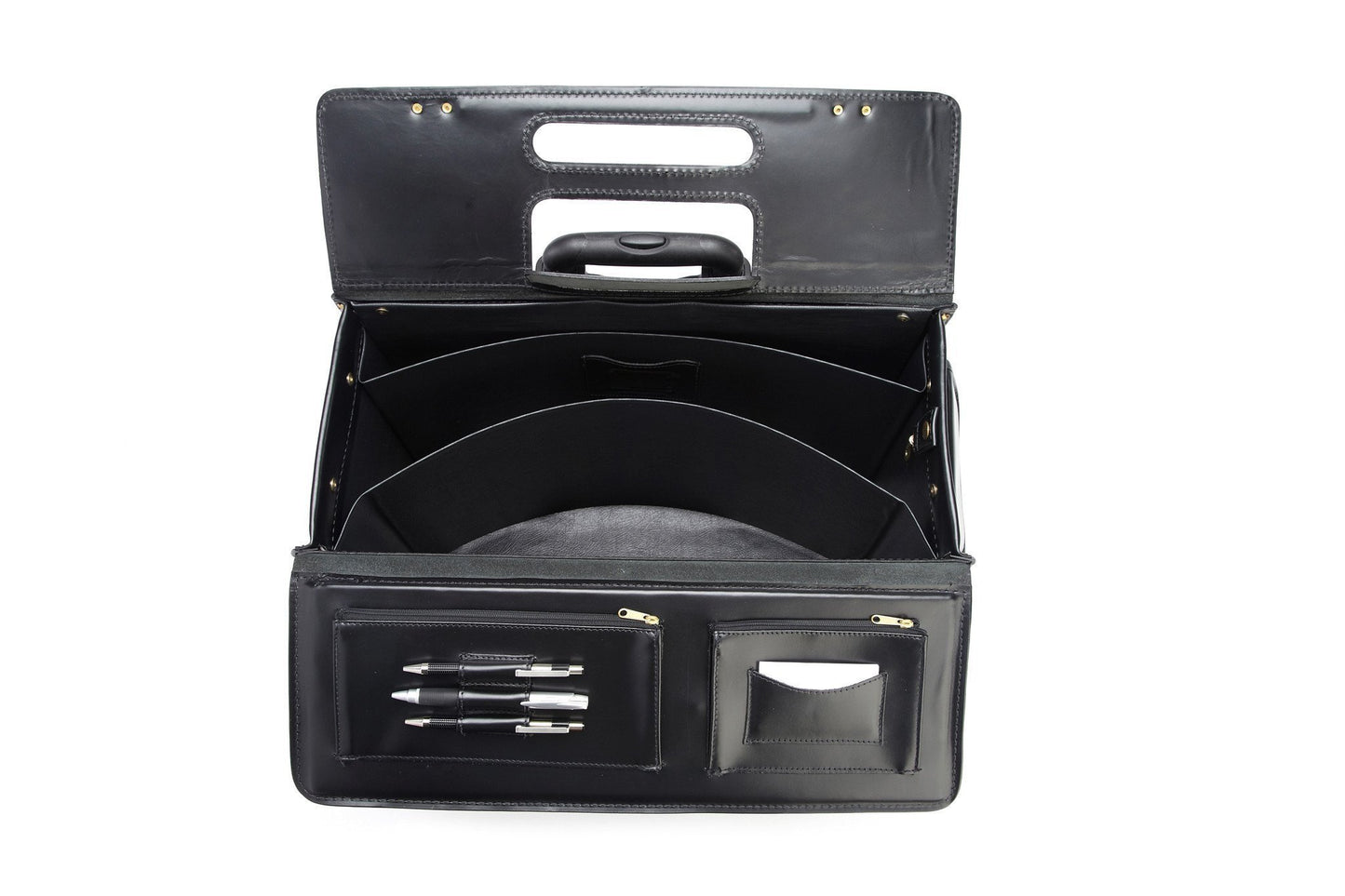 Litigator 20 Inch Wheeled Leather Catalog Case | Trial Bag-Catalog Case-Sterling-and-Burke