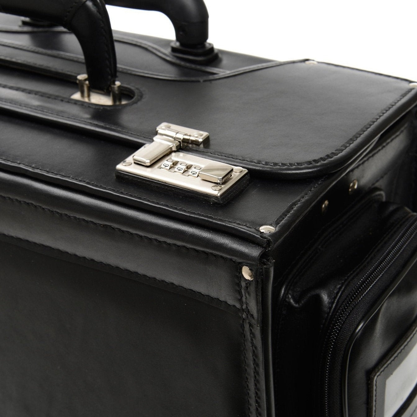 Counselor 18 Inch Wheeled Leather Catalog Case-Catalog Case-Sterling-and-Burke