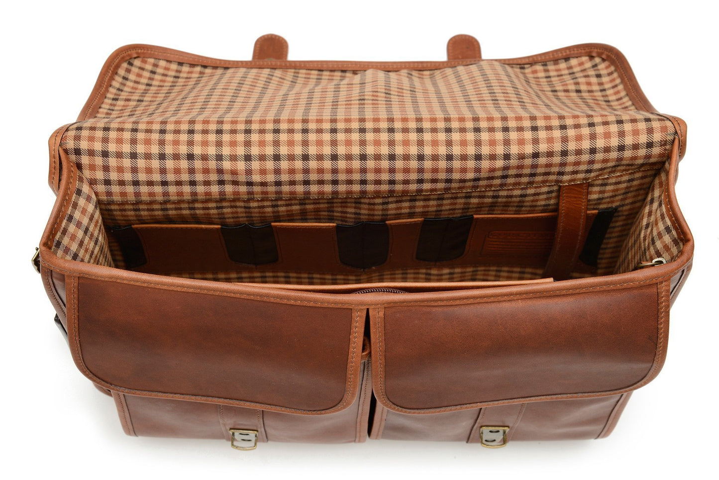 Garfield Leather Brief Bag | Made in USA | Initials Available | Sterling and Burke-Brief Bag-Sterling-and-Burke