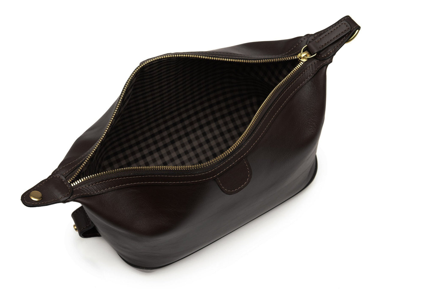 Ryder | Lux Leather | Zipper Toilet Kit, Dopp Kit, Travel Case | Full Grain American Leather | Black, Tan, Browns | Korchmar - REDIRECTED-Korchmar Travel-Sterling-and-Burke