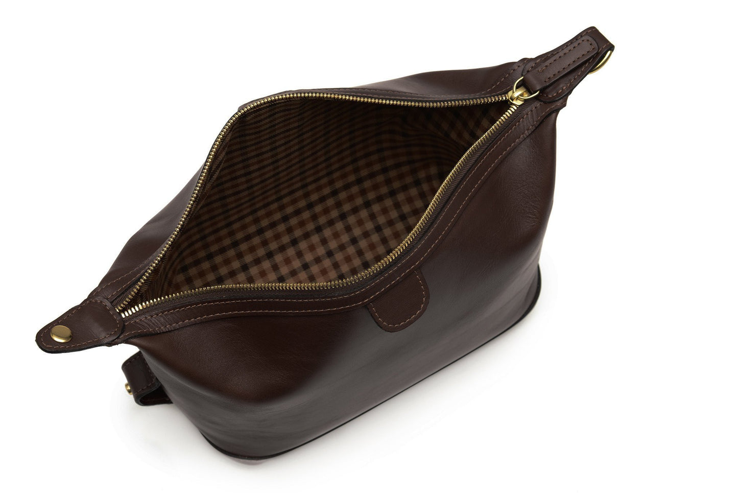 Ryder | Lux Leather | Zipper Toilet Kit, Dopp Kit, Travel Case | Full Grain American Leather | Black, Tan, Browns | Korchmar - REDIRECTED-Korchmar Travel-Sterling-and-Burke