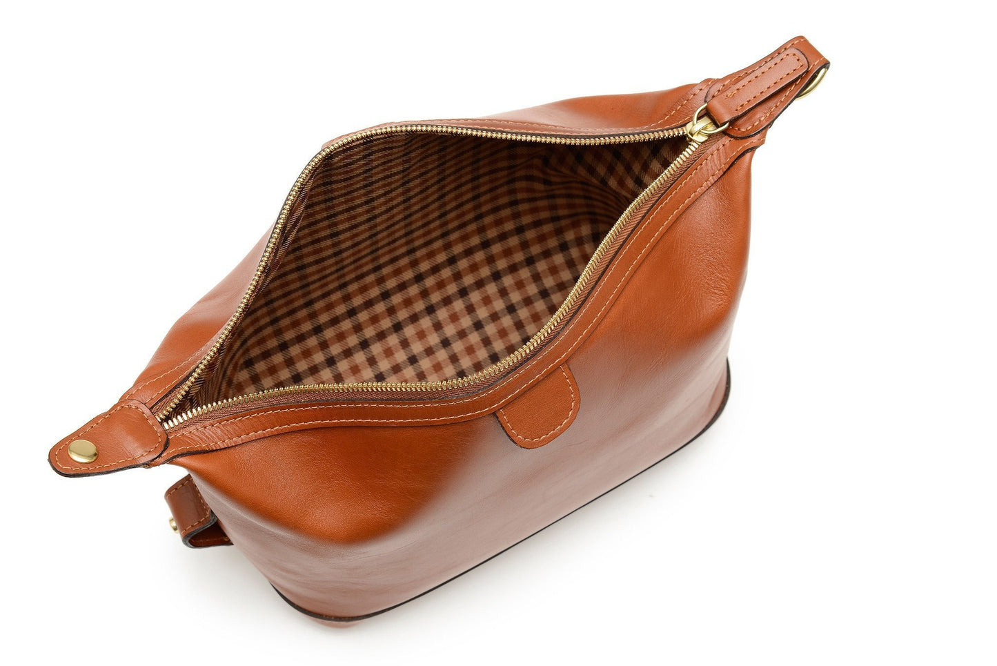 Ryder | Lux Leather | Zipper Toilet Kit, Dopp Kit, Travel Case | Full Grain American Leather | Black, Tan, Browns | Korchmar - REDIRECTED-Korchmar Travel-Sterling-and-Burke