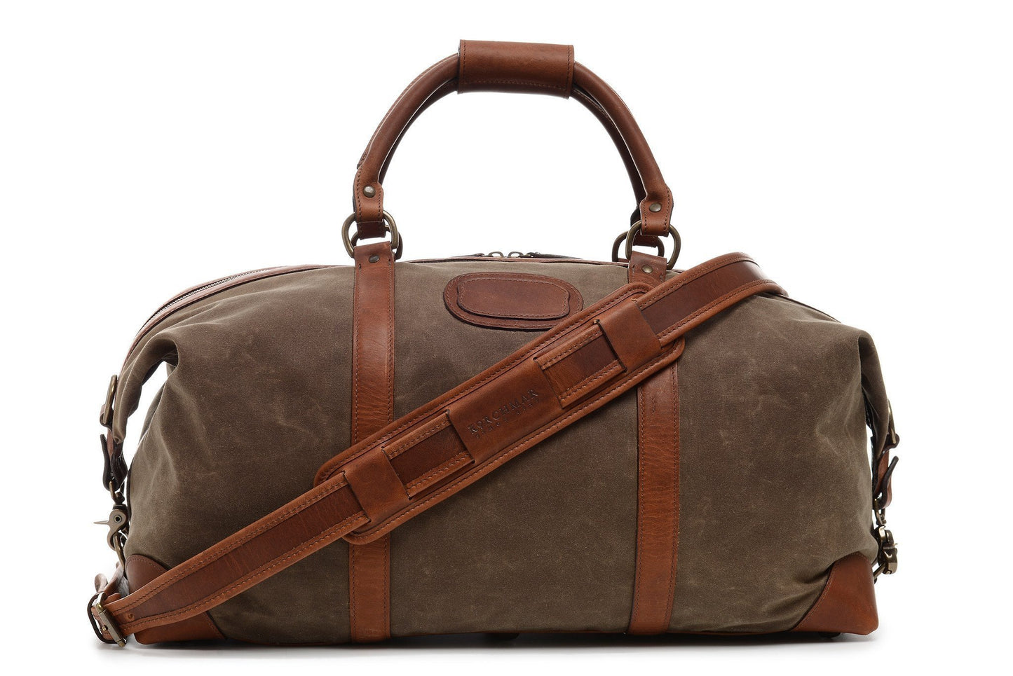 Twain Waxed Canvas and Leather Duffle, 22 Inch-Duffle-Sterling-and-Burke