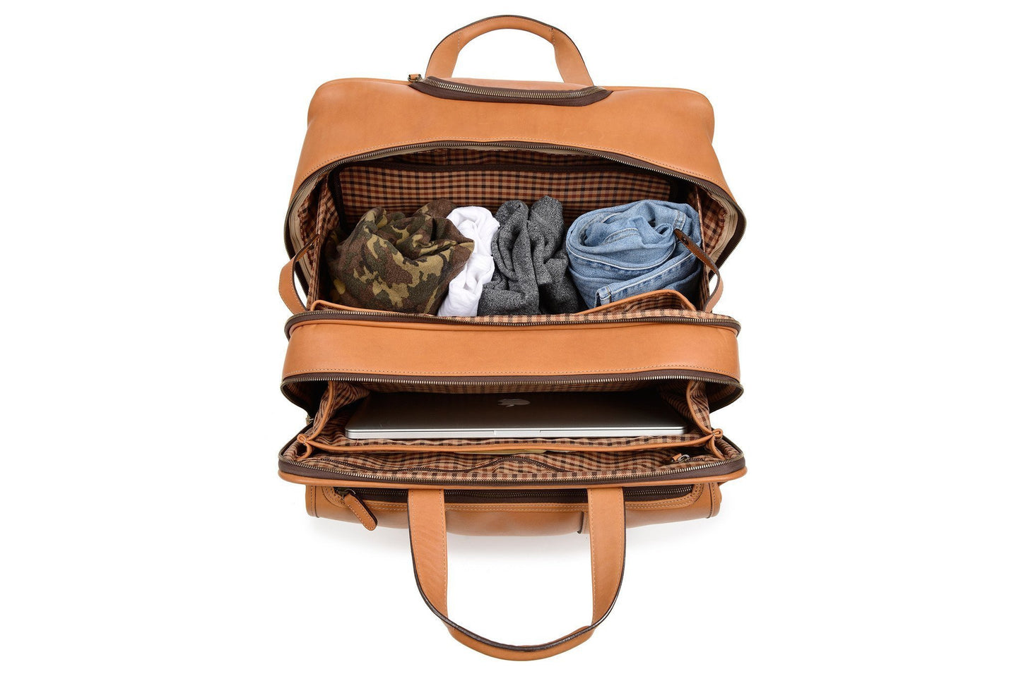 Kenton Overnight Wheeled Leather Brief Bag-Korchmar Business-Sterling-and-Burke