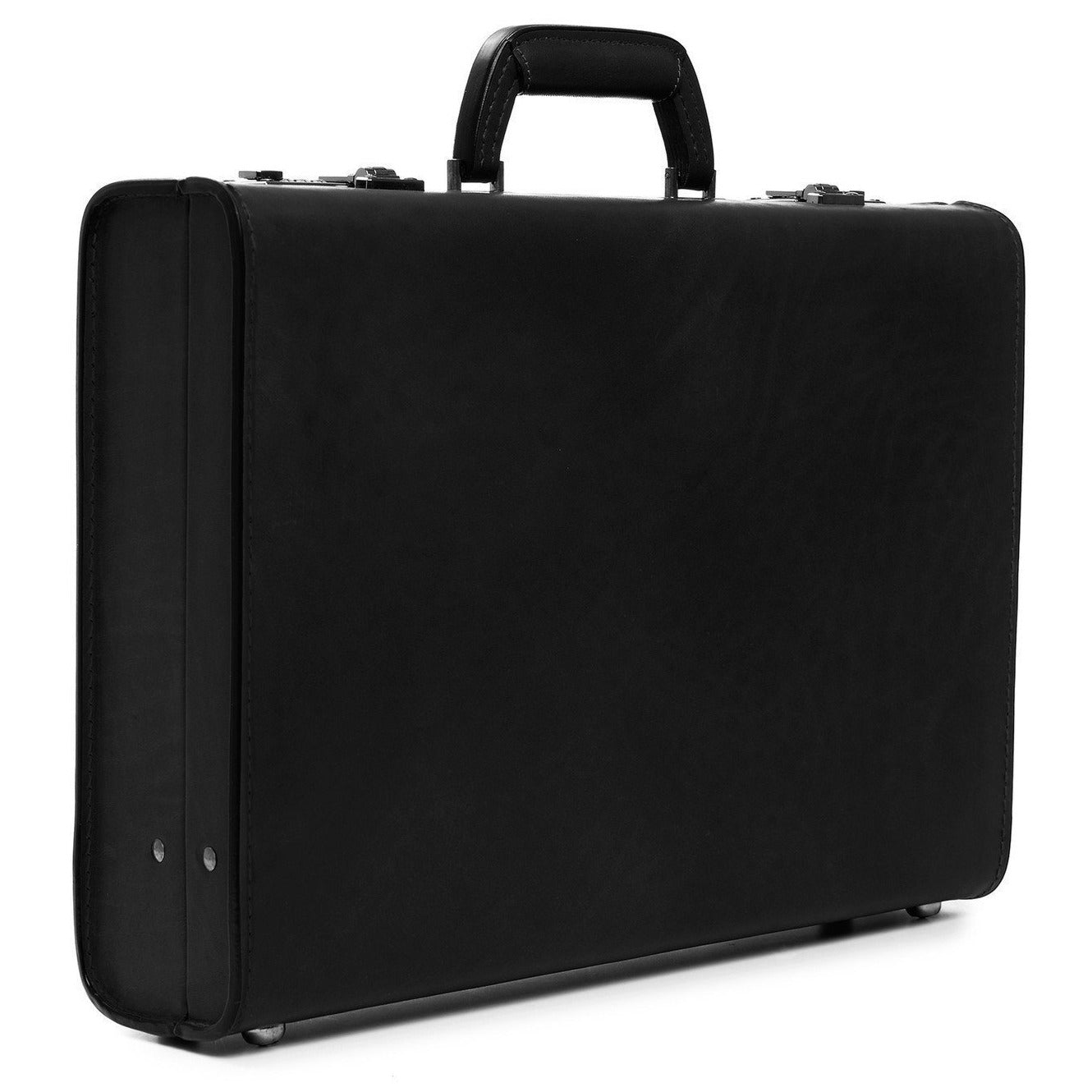 Attache Case | Belting Leather | Monroe Classic | 5 Inch Attache | Korchmar | Black or Tan-Attache-Sterling-and-Burke