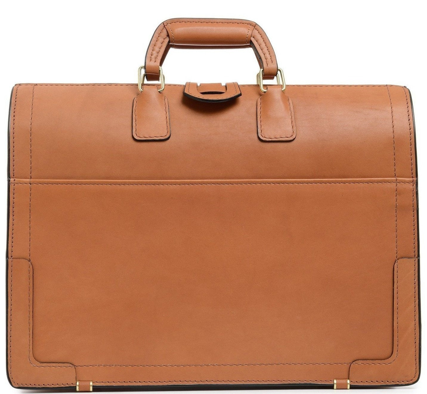Churchill Briefcase | Classic Top Frame Leather | Korchmar Lawyers Briefcase-Briefcase-Sterling-and-Burke