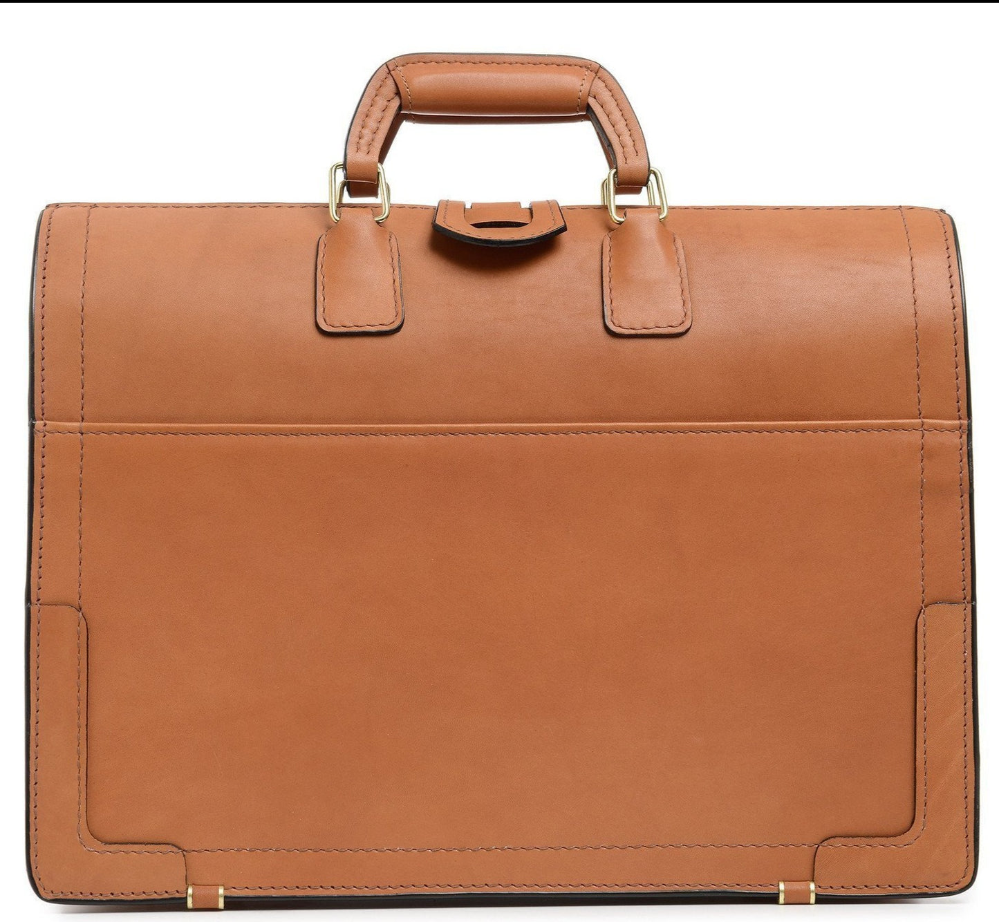 Churchill Briefcase | Classic Top Frame Leather | Korchmar Lawyers Briefcase-Briefcase-Sterling-and-Burke
