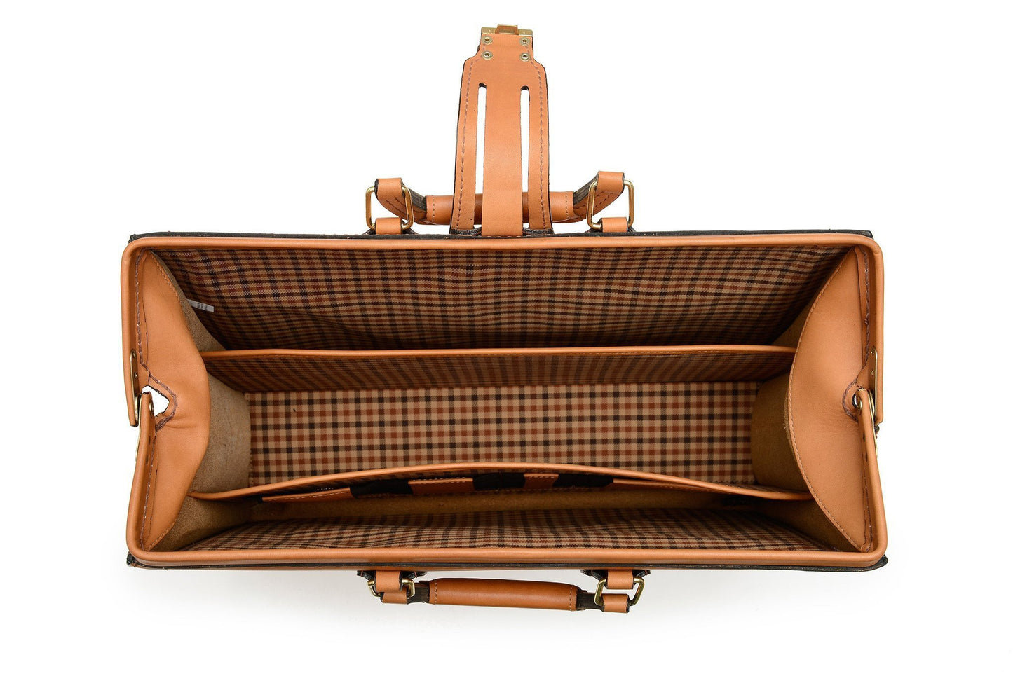 Churchill Briefcase | Classic Top Frame Leather | Korchmar Lawyers Briefcase-Briefcase-Sterling-and-Burke