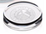 VA Service Award | 20 Years of Service | Round Lead Crystal Paperweight | Sterling and Burke-Crystal-Sterling-and-Burke