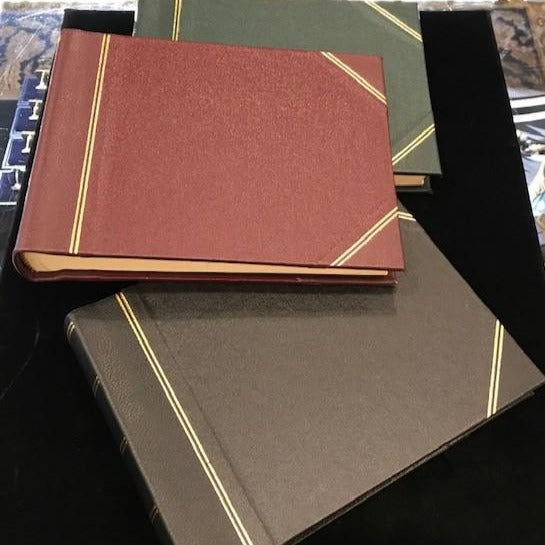 Leatherbound Scrapbook | Photo Album | Charing Cross | With Tissue Paper | 6.5" x 8.5"-Photo Album-Sterling-and-Burke