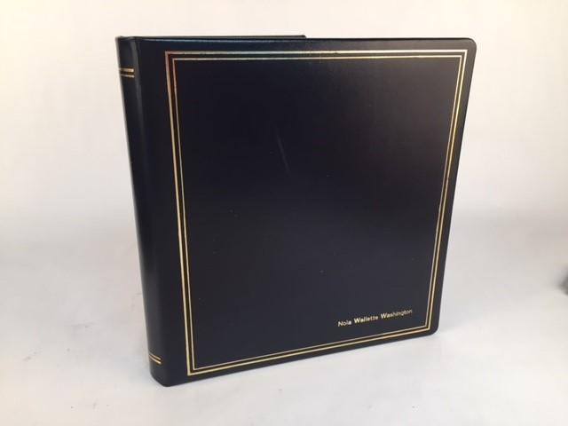 Ring Binder | Black Leather | Gold Tooling | Funeral Guest Book | Calf Leather Condolence Book | Funeral Registry | Sympathy Book | Made in England | Charing Cross-Guest Book-Sterling-and-Burke