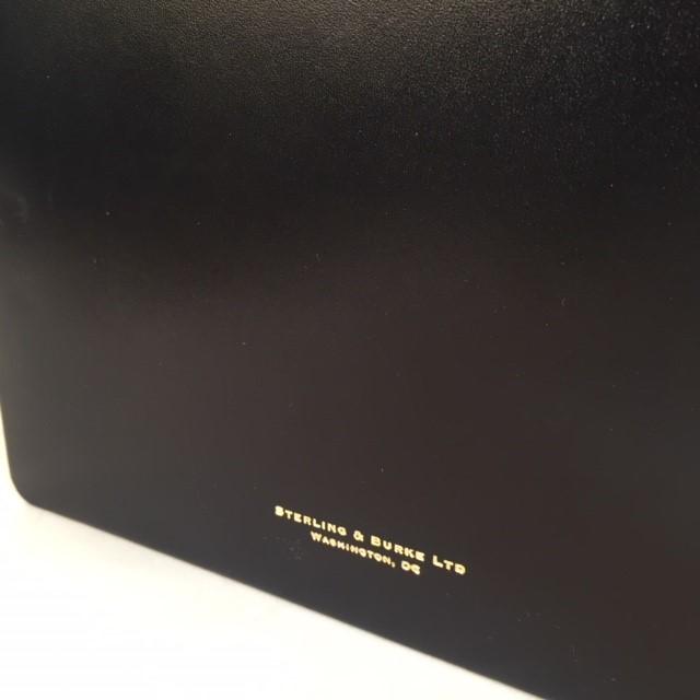 Ring Binder | Black Leather | Gold Tooling | Funeral Guest Book | Calf Leather Condolence Book | Funeral Registry | Sympathy Book | Made in England | Charing Cross-Guest Book-Sterling-and-Burke