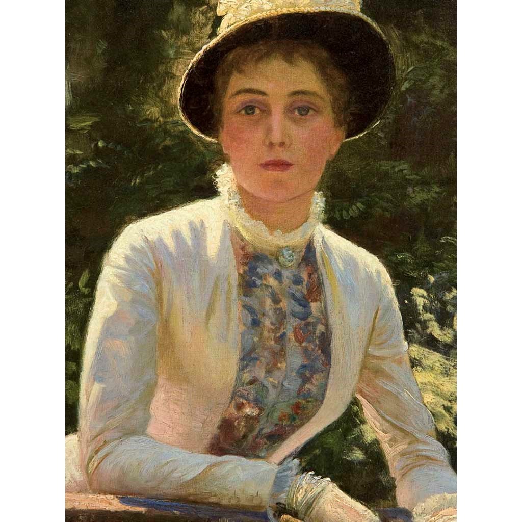 Antique Oil Painting | Summer by Robert Cree Crawford | 23 1/2" x 31 1/2"-Oil Painting-Sterling-and-Burke