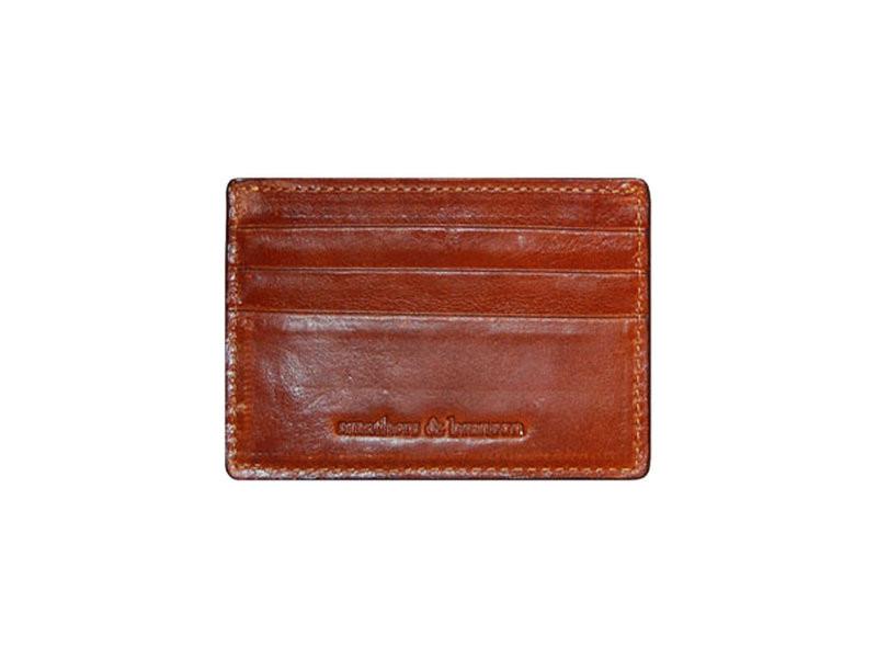 Needlepoint Collection | Georgetown University Needlepoint Card Wallet | Hoya Logo | 4 by 3 Inch | Blue and Grey | Smathers and Branson-Card Wallet-Sterling-and-Burke