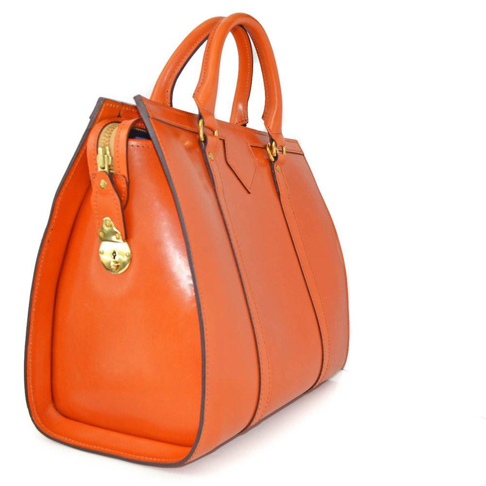 Carry-All Beatrice Handbag, London Tan | Hand Stitched | English Leather | Sterling and Burke-Handbag-Sterling-and-Burke