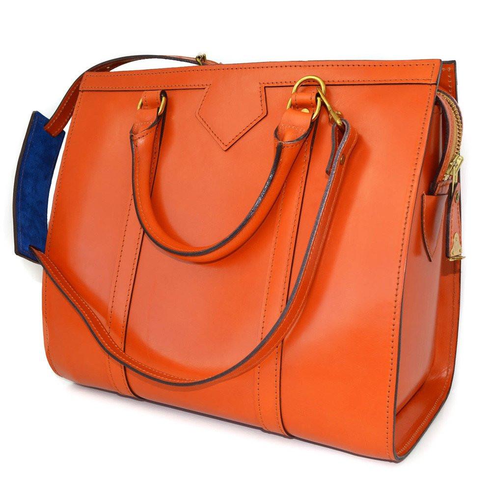 Carry-All Beatrice Handbag, London Tan | Hand Stitched | English Leather | Sterling and Burke-Handbag-Sterling-and-Burke
