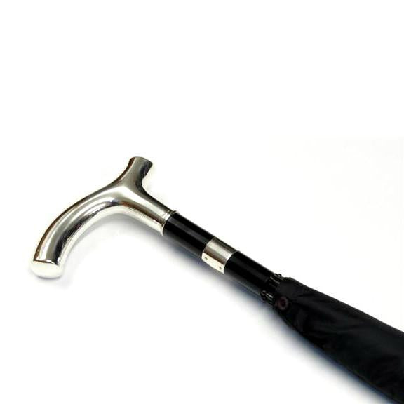 Sterling Silver Handle Gent's Umbrella-Gent's Umbrella-Sterling-and-Burke