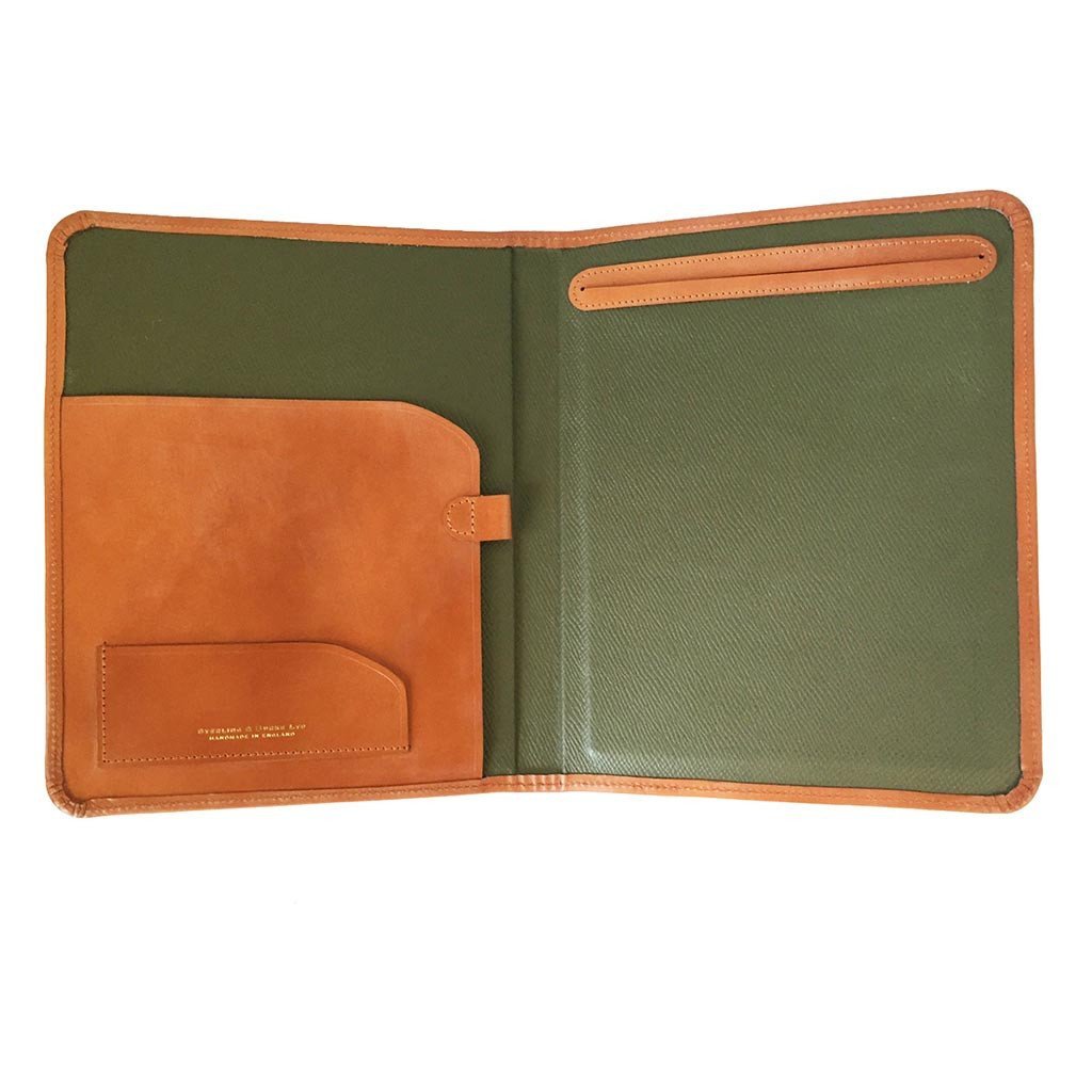Hand Stitched Pad Cover | English Bridle Hide | BESPOKE-Pad Cover-Sterling-and-Burke