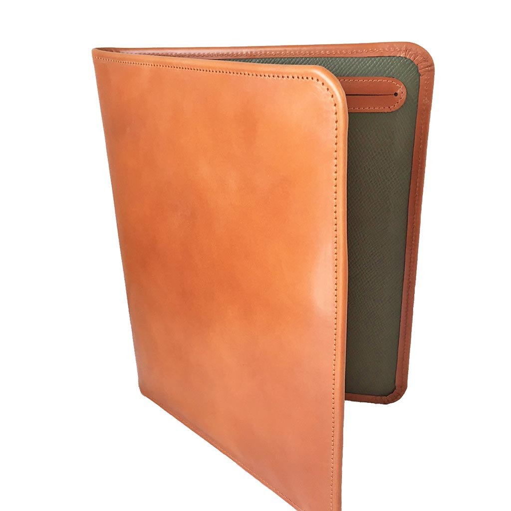 Hand Stitched Pad Cover | English Bridle Hide | BESPOKE-Pad Cover-Sterling-and-Burke