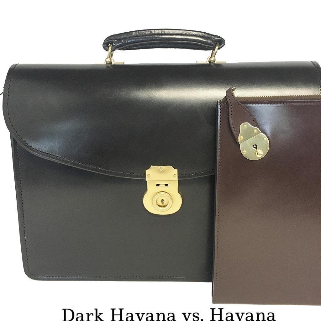 Laptop Briefcase, BESPOKE | Computer and Document Case | Hand Stitched | English Bridle Leather | Sterling and Burke-Computer Bag-Sterling-and-Burke
