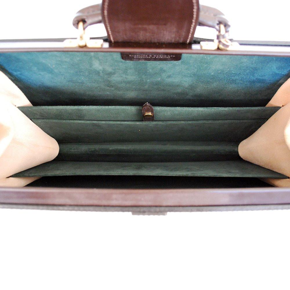 Top Frame Briefcase, BESPOKE | English Bridle | Hand Stitched in England | Sterling and Burke-Top Frame-Sterling-and-Burke