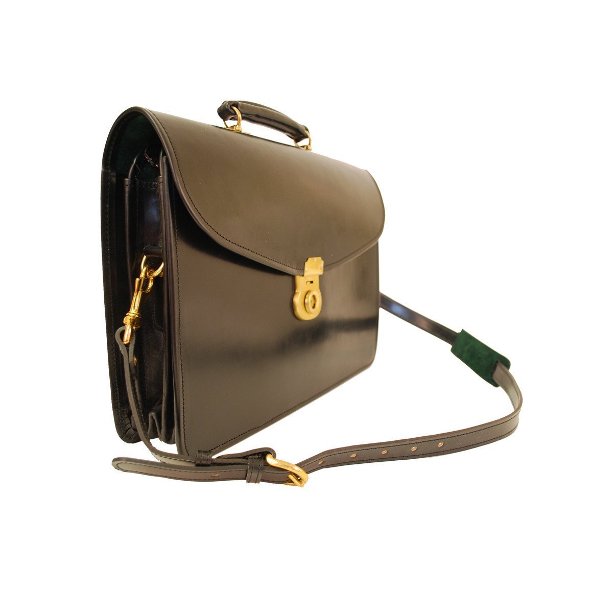 Laptop Briefcase, BESPOKE | Computer and Document Case | Hand Stitched | English Bridle Leather | Sterling and Burke-Computer Bag-Sterling-and-Burke