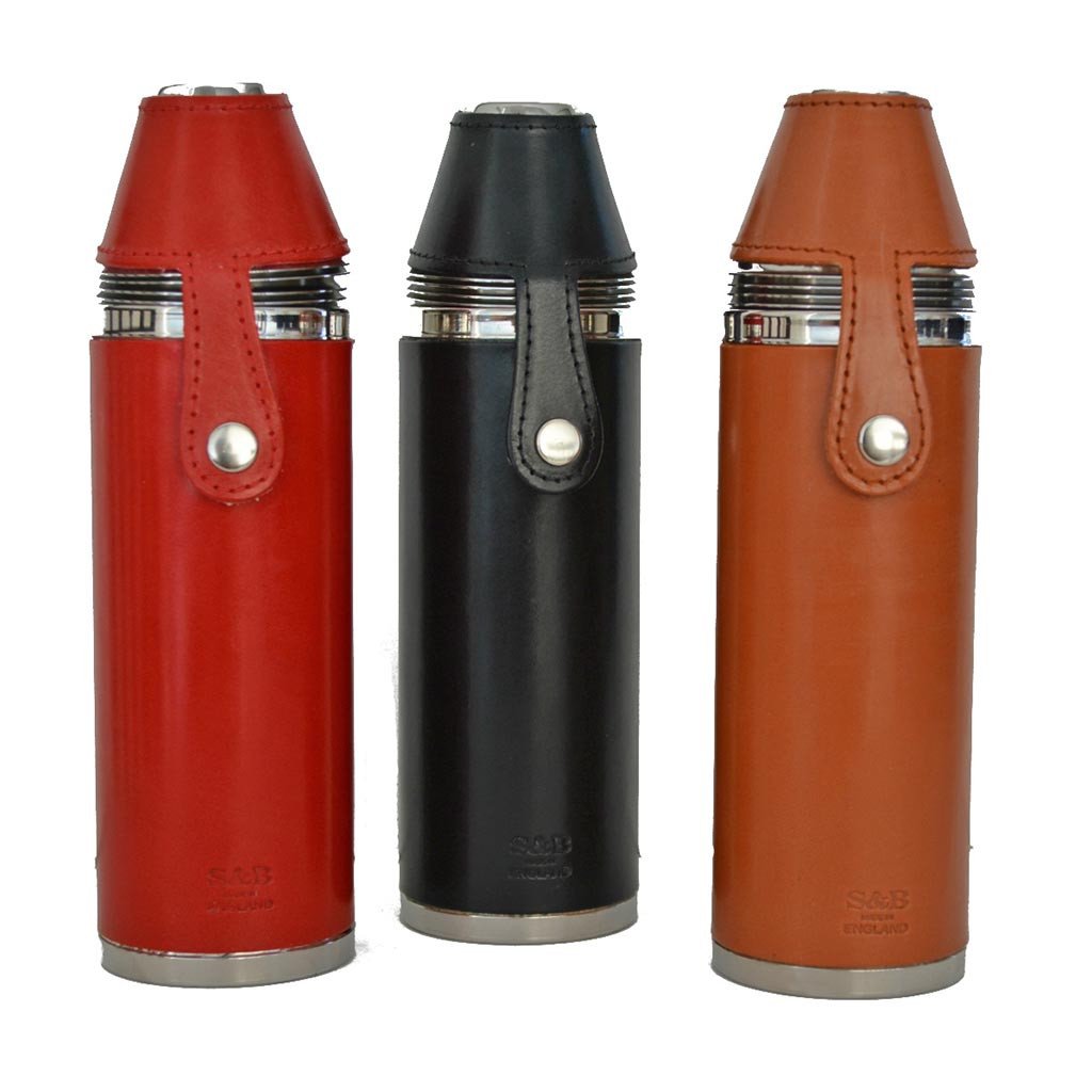 10 oz Hunter's Flask | Leather Flask | Sterling and Burke-Flask-Sterling-and-Burke