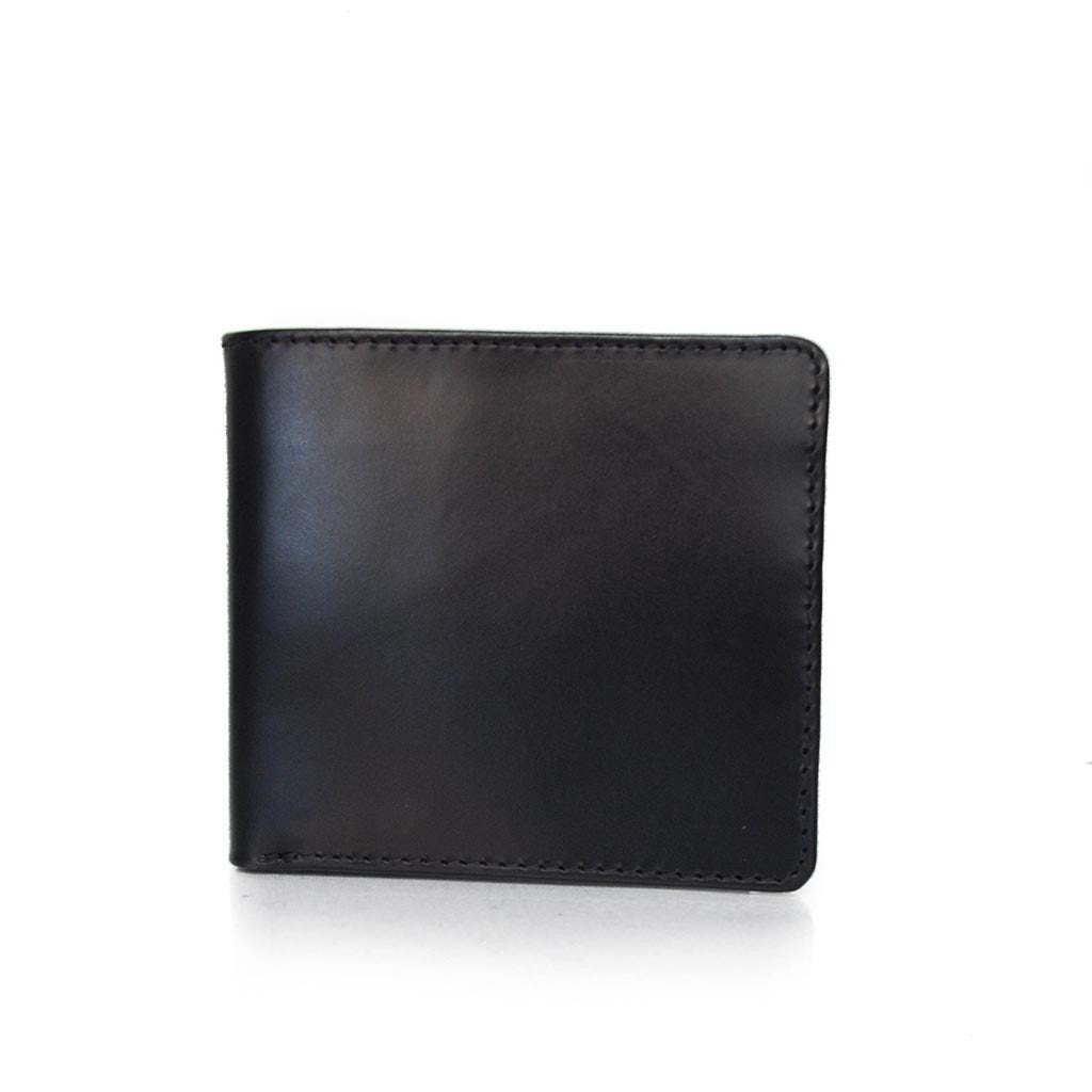 Medium Billfold | Hip Wallet | English Bridle Leather Bi-Fold | 8 Cards | Tan | Black | Sterling and Burke-Wallet-Sterling-and-Burke