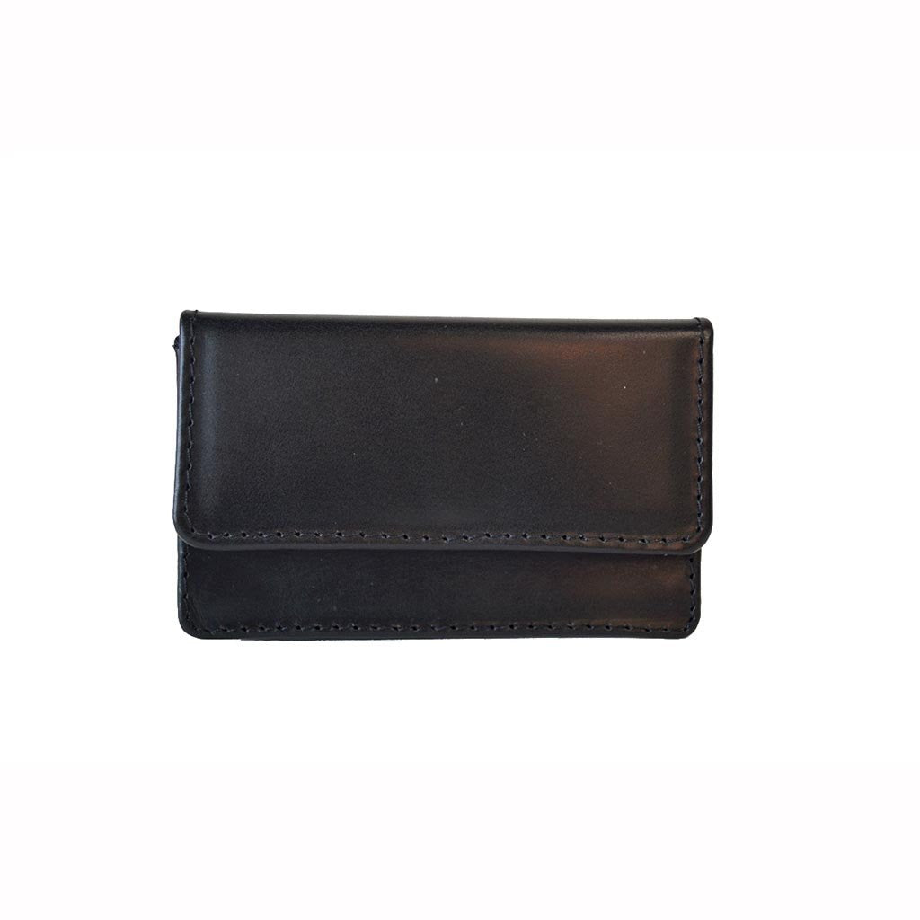 Business Card Case with Snap | English Leather | Red, Black, and Pink | Sterling and Burke-Business Card Case-Sterling-and-Burke