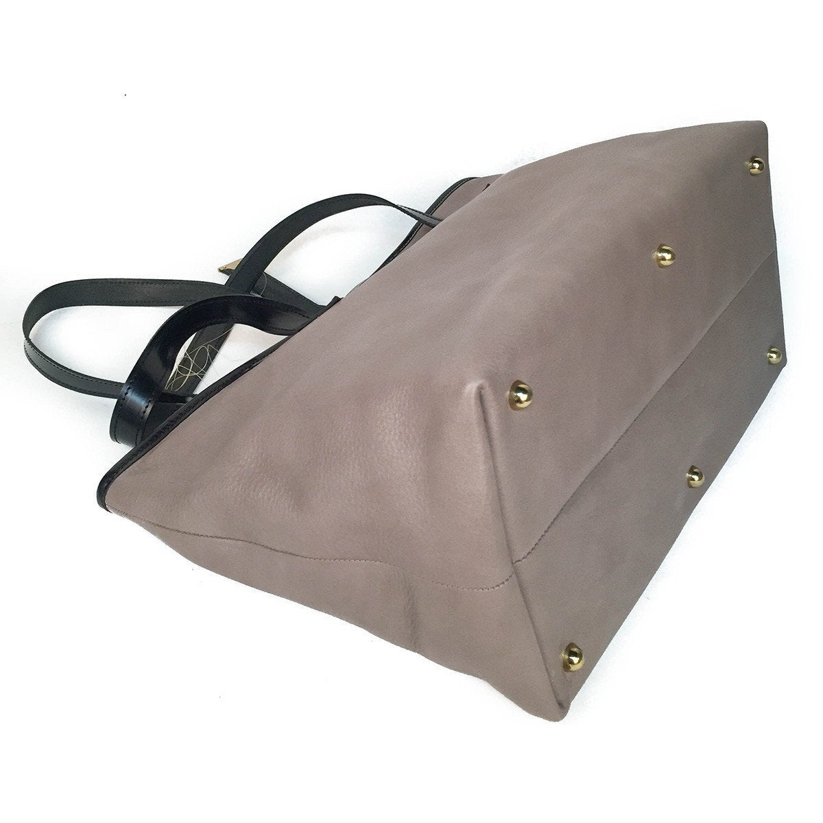 Sterling & Burke Shoulder Tote in Grey & Black-Handbag-Sterling-and-Burke