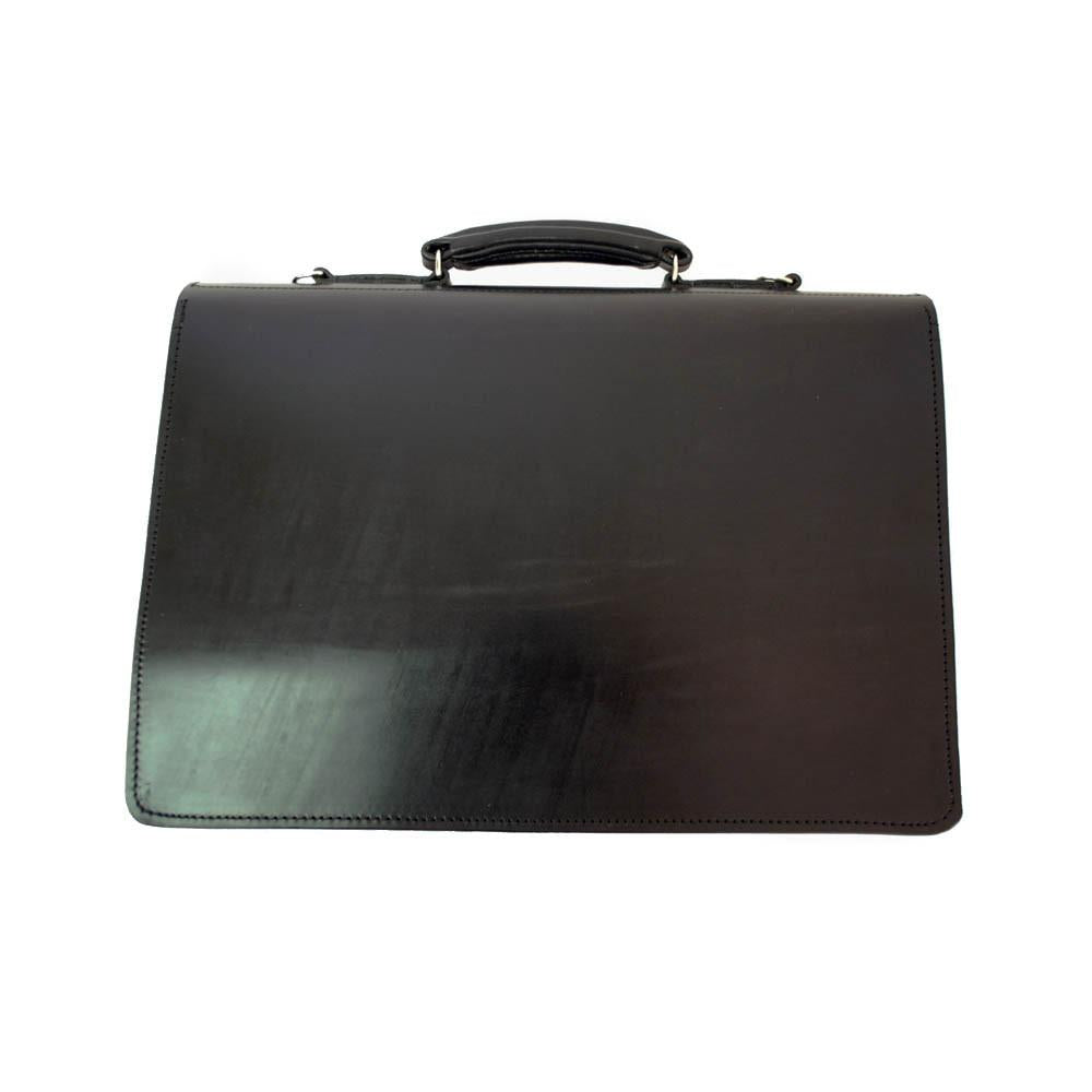 Triple Gusset No Straps, BESPOKE | Document Briefcase | Hand Stitched | English Bridle Leather | Sterling and Burke-Document Case-Sterling-and-Burke