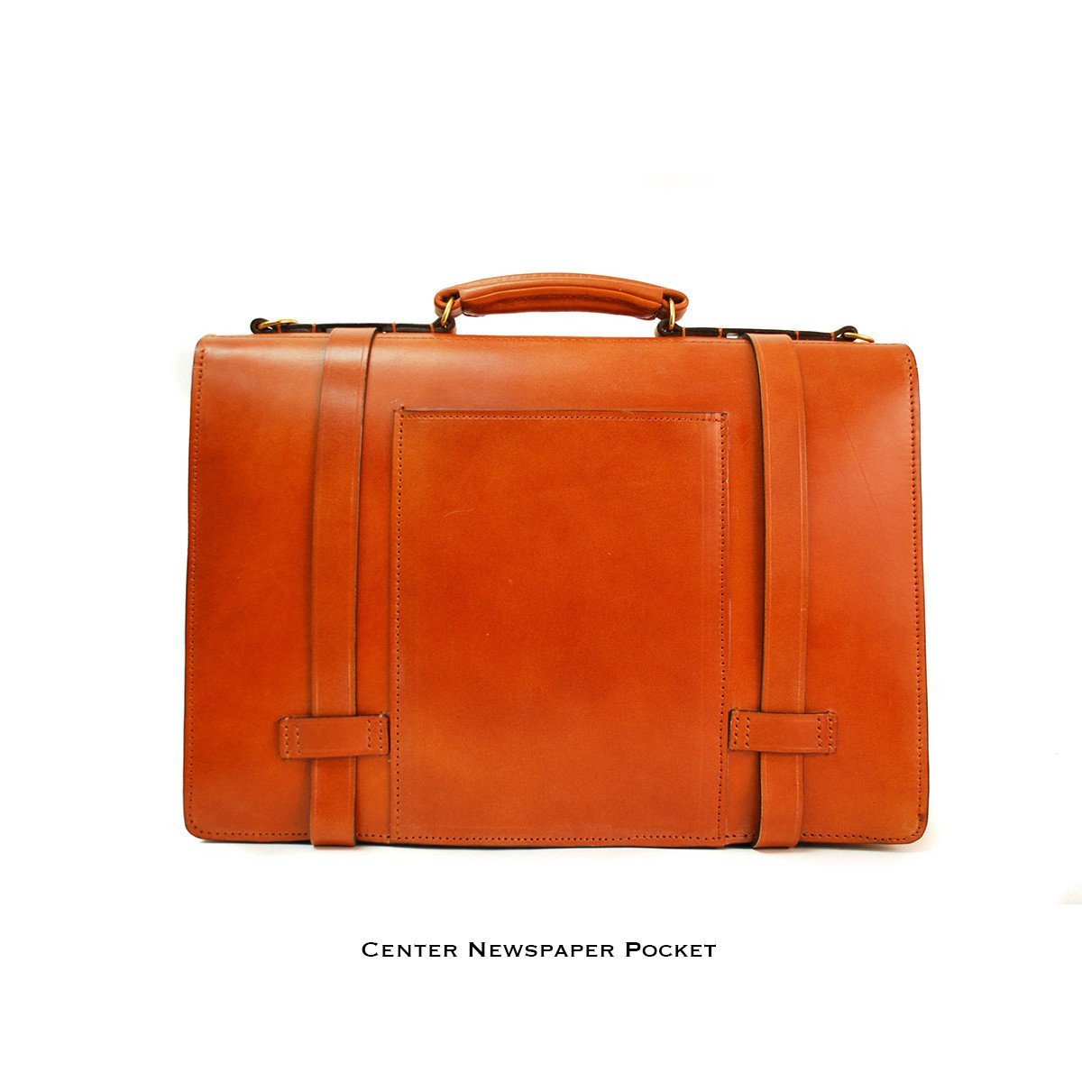 Triple Gusset Strap Around, BESPOKE | Document Briefcase | Hand Stitched | English Bridle Leather | Sterling and Burke-Document Case-Sterling-and-Burke