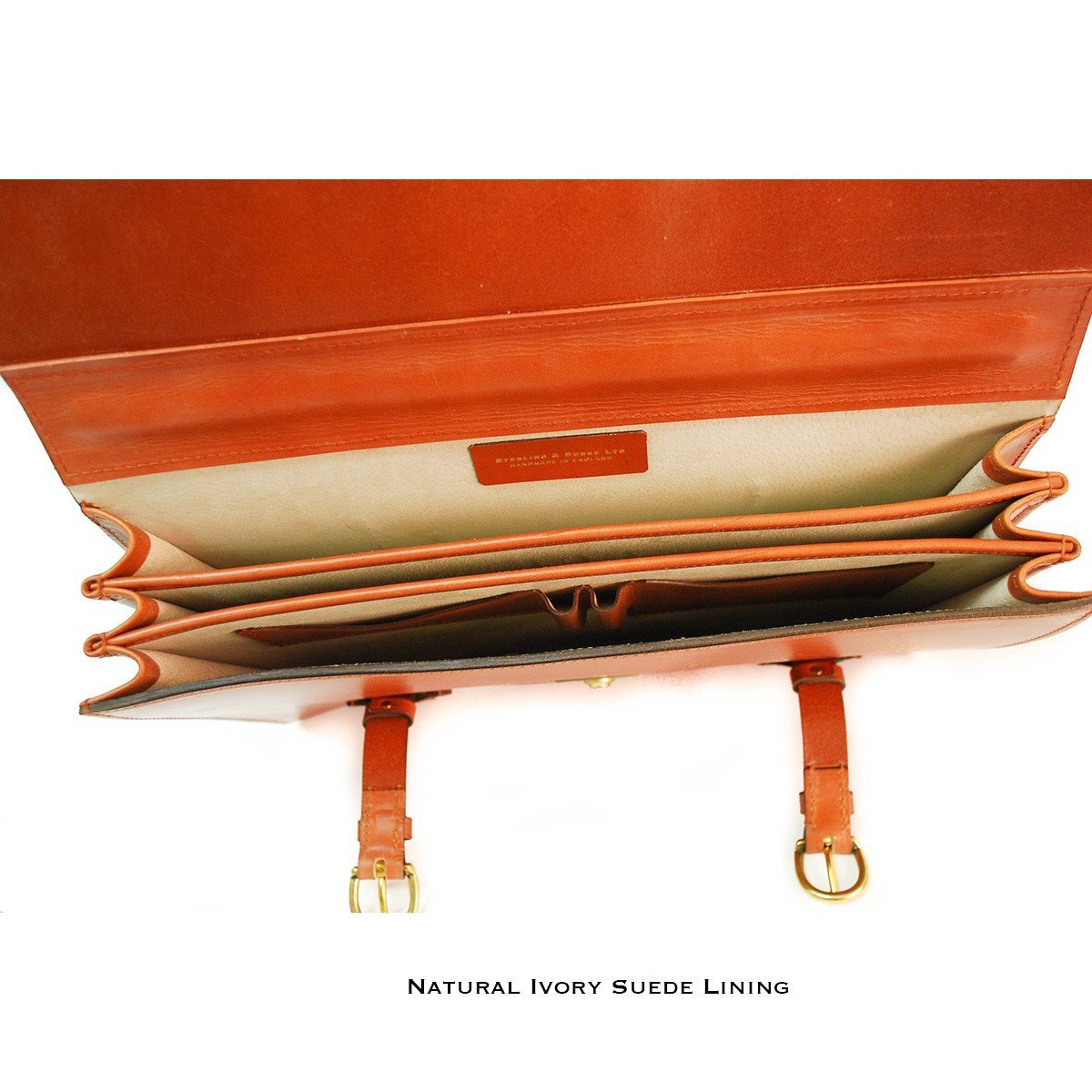 Triple Gusset Strap Around, BESPOKE | Document Briefcase | Hand Stitched | English Bridle Leather | Sterling and Burke-Document Case-Sterling-and-Burke