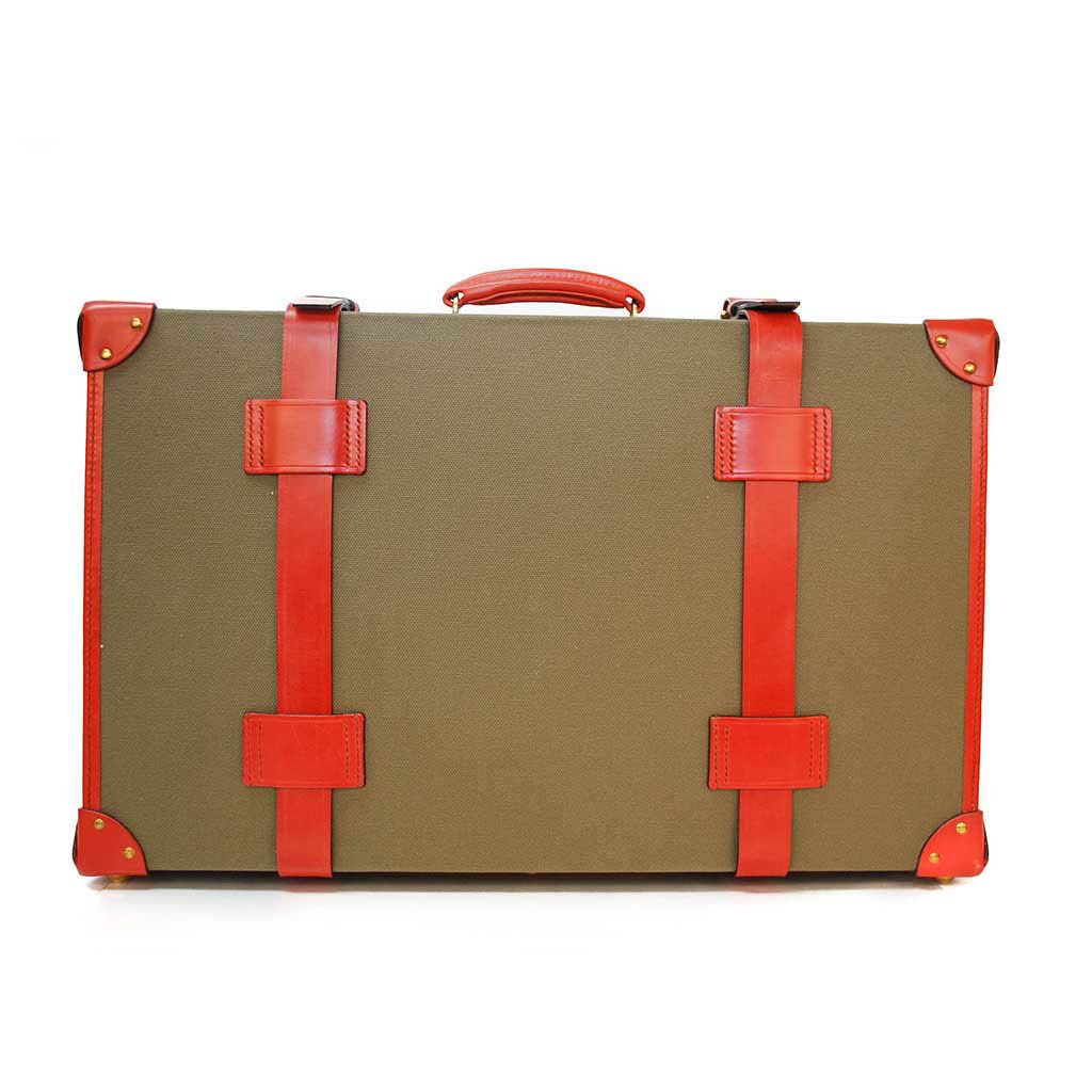 Canvas Trunk Suitcase, 28 Inch | Wheels and Trolley Option | Hand Stitched | Sterling and Burke-Suitcase-Sterling-and-Burke