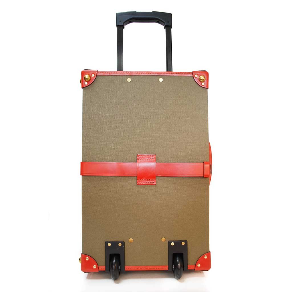 Canvas Trunk Suitcase | 18 Inch Carry On | Wheels and Trolley Option | Hand Stitched | Sterling and Burke-Suitcase-Sterling-and-Burke