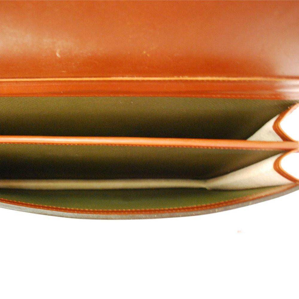 Twin Gusset Document Case | BESPOKE | Two Section Flap Over Briefcase | Hand Stitched in England | English Bridle Leather | Sterling and Burke-Document Case-Sterling-and-Burke