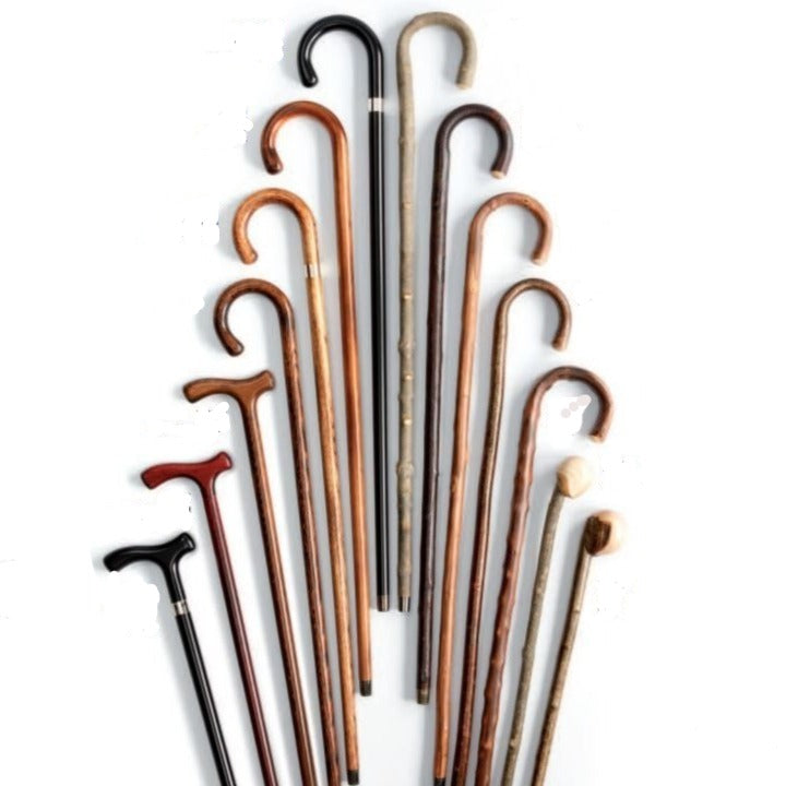 Luxury Wood Cane | Ebony (Authentic Ebony) Walking Stick Cane | Crook Handle | Finest Quality | Made in England