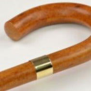 Luxury Wood Cane | Ebony (Authentic Ebony) Walking Stick Cane | Crook Handle | Finest Quality | Made in England