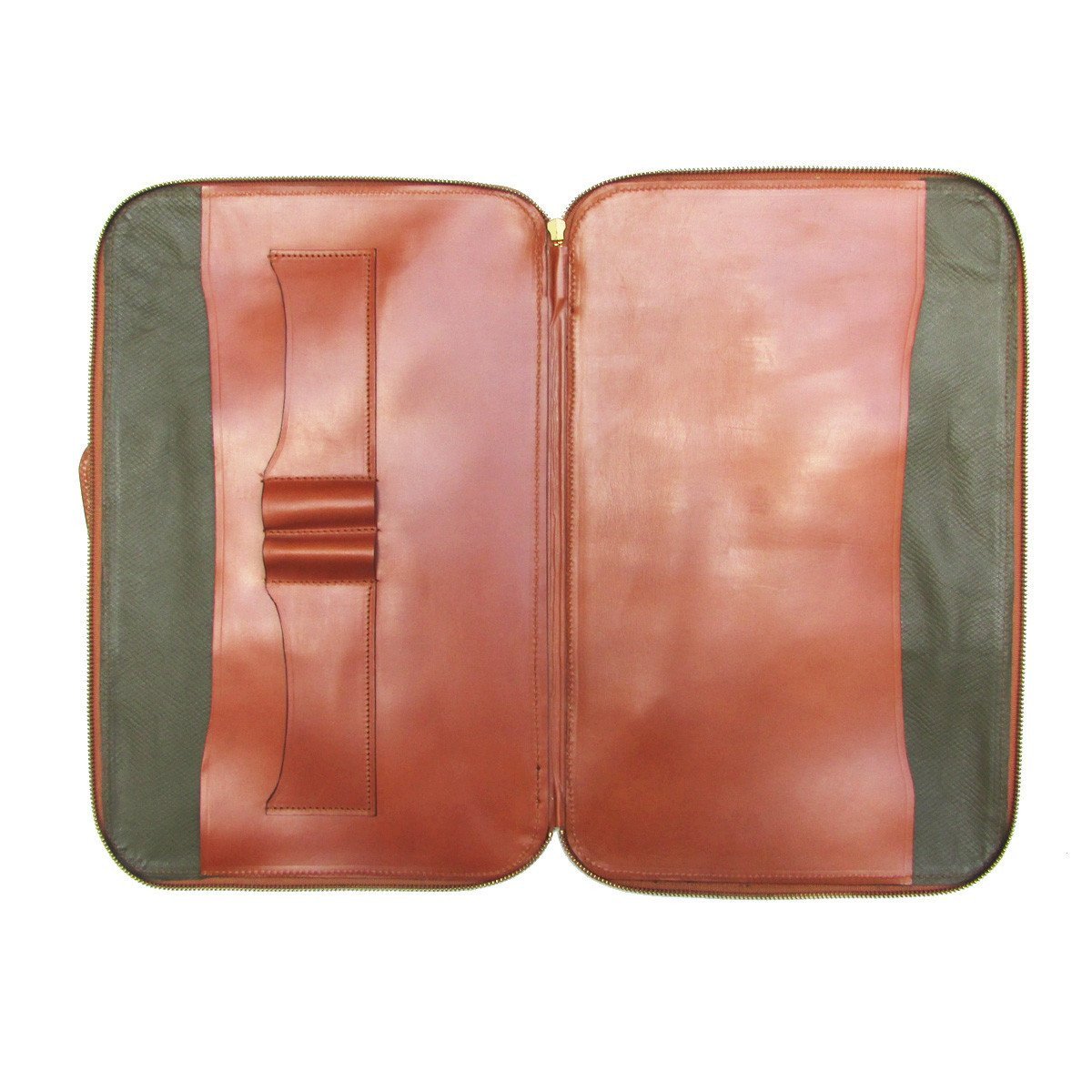 Zip Around Document Case, Dark London Tan | Retractable Handles | English Bridle Leather | Sterling and Burke-Document Case-Sterling-and-Burke
