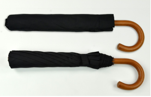 Burke Umbrella | Collapsible Umbrella | Custom Collapsible Umbrella  | Malacca Cane Handle | Personalized | Hand Made in England